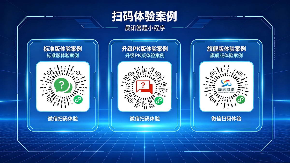 晟讯答题小程序 体验案例